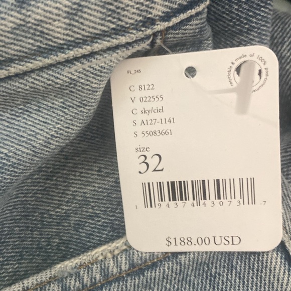 AGOLDE Vintage Flare High Rise Jeans Sz 32 Clamour 100% Organic Cotton NEW - Picture 3 of 6